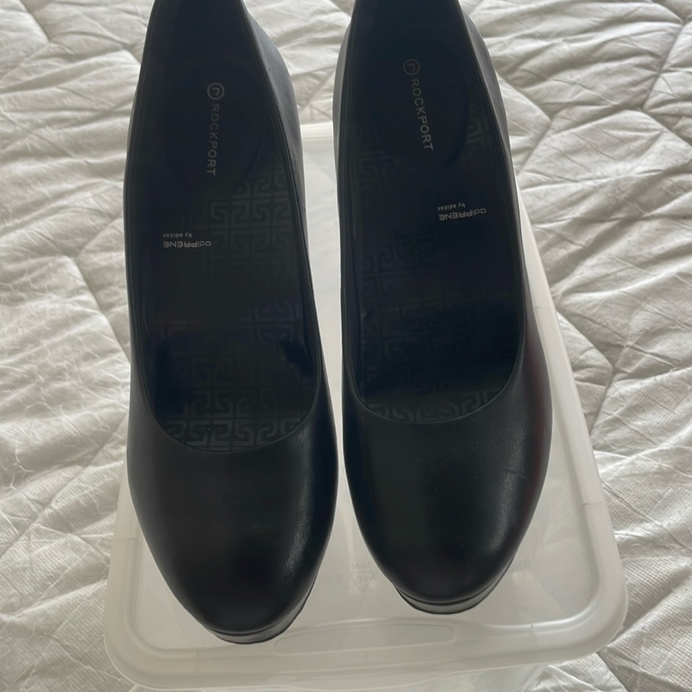 Rockport adiprene technology by Adidas Black Leather Heels